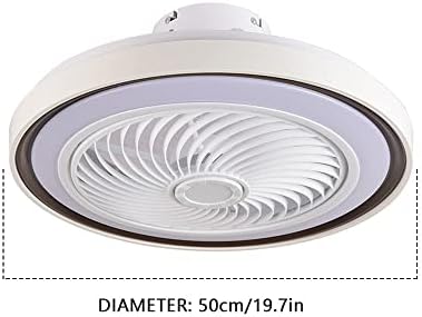 KMYX תאורת תקרה חכמה מנורות מינימליסטיות מינימליסטיות מודרניות 36W מהירות רוח מתכווננת מנורה עמעום עד אינסוף מאוורר