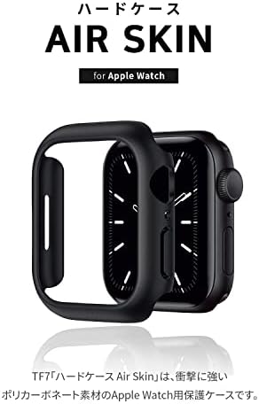 TF7 TF07MB45 Apple Watch Case Hard, עור אוויר לשעוני תפוחים, כיסוי מגן, אטום הלם, קל להתקנה, שחור מט, סדרה