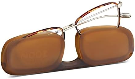 NOOZ - משקפי קריאה - צורה מלבנית - 2 צבעים - משקפיים מגדלים לגברים ונשים - דגם אוסף פארו כפול