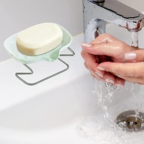 מחזיק סבון סבון פנטר קופסת סבון סבון למגש מטבח מתלה סבון מתנקז בעצמי מחזיק תבשיל סבון לחדר מלון משטח חדרי אמבטיה,