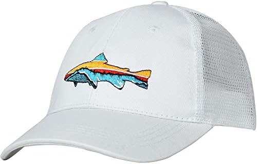 אדטרק לנשימה דיג נהג משאית כובעי עבור גברים ונשים-ייחודי דגי רקמת עבור דייגים חובבים