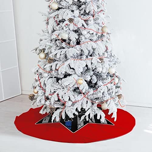 כלב המשטרה דק קו כחול ארהב דגל ארהב חצאית עץ חג המולד וינטג 'קישוטי חג המולד קישוטי חג המולד