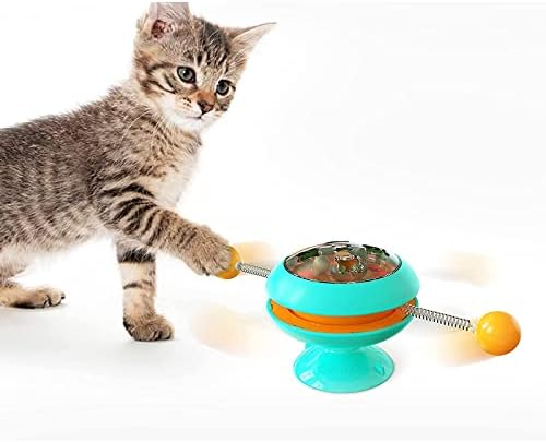 צעצועים לחתול צעצועי חתול כדור צעצוע של חתול בצורת ג'יירו צעצוע חתול טחנת רוח חתול צעצועים קטניפ לחתולים מקורה