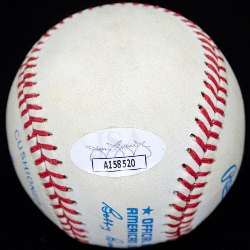 יוגי Berra חתום על חתימה בייסבול OAL JSA COA AI58520 - כדורי בייסבול עם חתימה