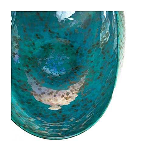 קערת זכוכית מוראנו לעיצוב בית, אותנטי מיוצר ביצירות אמנות זכוכית באיטליה, מרכז זכוכית בעבודת יד, קערה אלגנטית