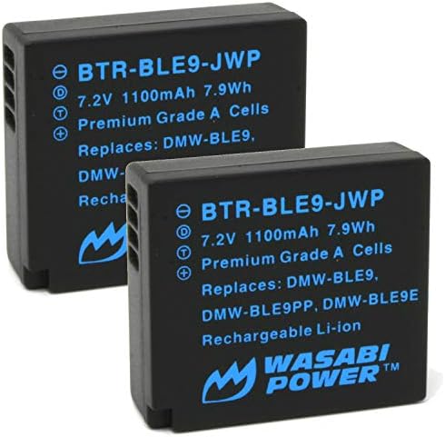 סוללת חשמל Wasabi עבור Panasonic DMW-Ble9 ו- DMW-BLG10