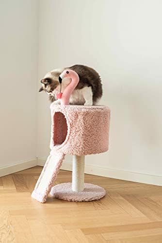 קטרי חתול עץ עם הודעה גירוד-בעלי החיים חתול מגדל-חתול מטפס עם יוטה חתול שריטה הודעה-חתול דירה