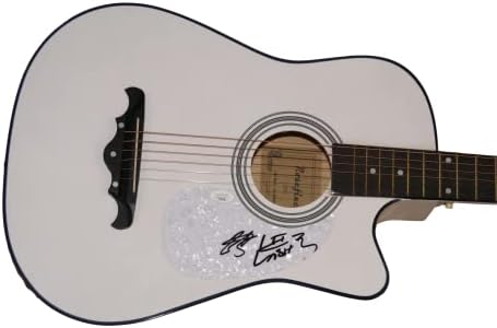 פרסטון ברסט וכריס לוקאס-לוקאש קאובויס-חתימה חתומה גיטרה אקוסטית בגודל מלא עם ג 'יימס ספנס אימות