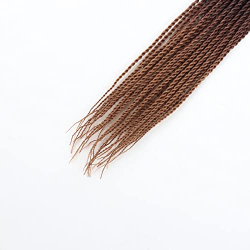 18 אינץ 8 חבילות סנגל טוויסט שיער סרוגה צמות 30 עומד / חבילה סינטטי קולעת שיער הרחבות עבור שחור נשים