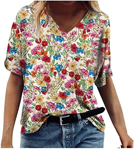 נשים של שרוול קצר חולצה מזדמן נשים חולצות רופף גרפי חולצות טי קיץ חולצה הוואי חוף טי