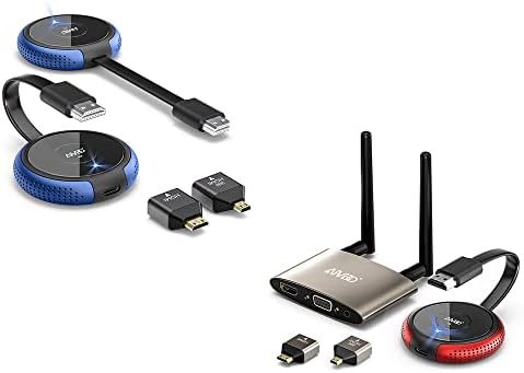 משדר HDMI אלחוטי ומקלט 4K 2 סטים, HDMI VGA מאריך למחשב, מחשב נייד, טלפון, מצלמה, Blu-ray, netfix,