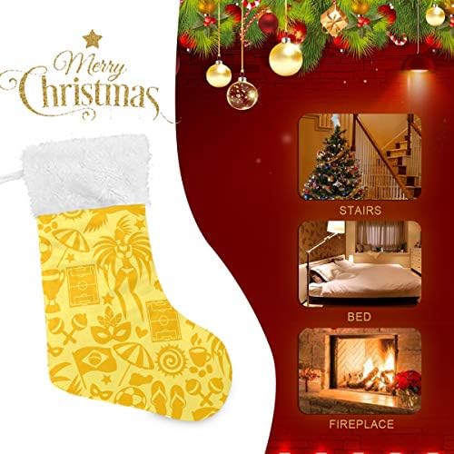 פימילאגו ברזיל סמלים תרבותיים גרבי חג המולד 1 חבילה 17.7 , גרביים תלויים לקישוט חג המולד