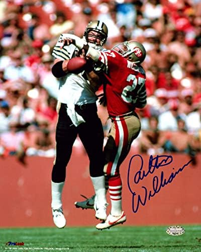 קרלטון וויליאמסון חתימה 8x10 צילום סן פרנסיסקו 49ers MCS Holo מלאי 208972 - תמונות NFL עם חתימה