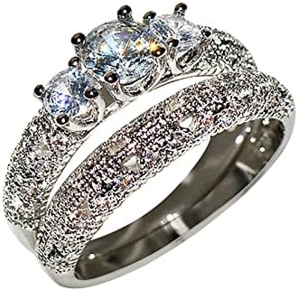 נשות אופנה לחתונה טבעת טבעת טבעת אירוסין טבעת טבעות טבעות מצב רוח חמודות