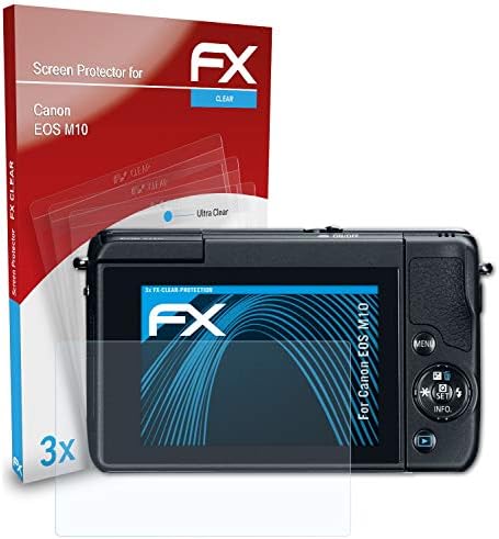 סרט הגנת המסך של Atfolix תואם למגן מסך Canon EOS M10, סרט מגן אולטרה-ברור FX