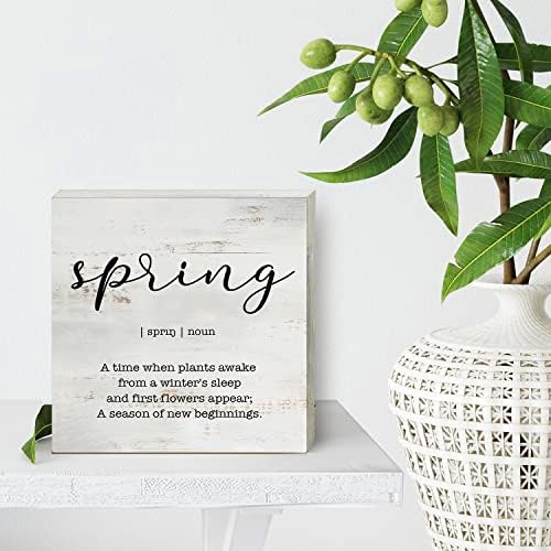 הגדרת אביב קופסת עץ שלט עץ תפאורה משרדית דור