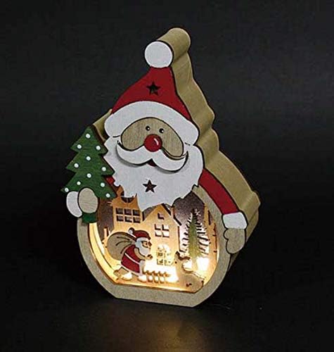 Maruwa Boeki 4008844-01 LED Woody Santa, 4.3 x 1.5 x 6.2 אינץ '
