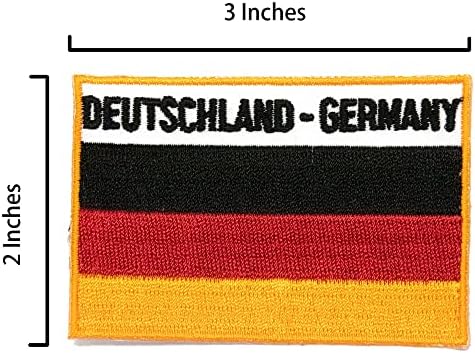 טלאי לוגו של איחוד האירופי+דגל גרמניה דגל חום אטום טלאי גיבוי+סיכת תג של האיחוד האירופי, מקשטים את מכנסי מגפי