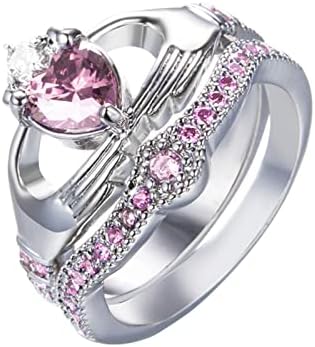 אירוסין טבעות לנשים מתנה לבן אירוסין תכשיטי לחתוך אבן טבעת יוקרה חתונה בעבודת יד טבעות חמוד טרנדי
