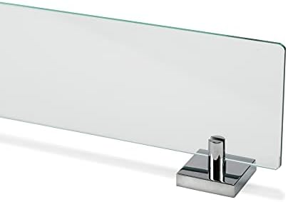Croydex Chester Flexi-Fix בורג בכושר קל או מדף אמבטיה זכוכית דבק, 2.1in x 24.3in x 5.3in, כרום
