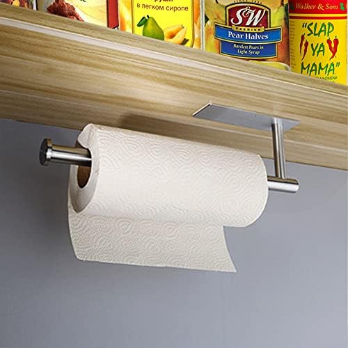 מחזיקי מגבות נייר-בלקאק, גלילי מגבות נייר- למטבח, מגבות נייר דבקות עצמית תחת ארון, הן זמינות בדבק ובברגים,