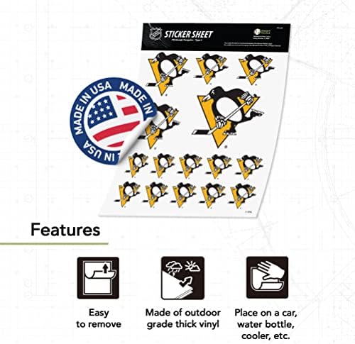 מדבקות פינגווינים של פיטסבורג קבוצה NHL מדבקות ליגת ההוקי הלאומית מדבקות ויניל מדבקות נייד מחשב נייד