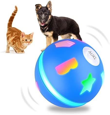 Aukl צעצועי כלבים אינטראקטיביים כדור מרושע תנועה עצמית תנועה מופעלת