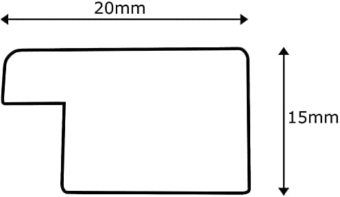 מסגרת תמונה של אקונה שלמה עם זכוכית, תליה או מעמד, דיוקן או נוף, 7x5 בשחור