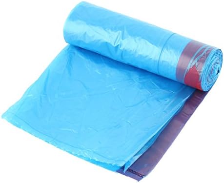 QTQGOITEM Polyethylene משק בית חד פעמי פסולת פסולת שקית אשפה 55 x 45 סמ כחול