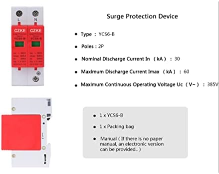 Makee YCS6-B AC SPD 385V 2P מכשיר מגן מכשיר מגן מגן מגן מגן על מכשיר מגן על מתח נמוך מתח נמוך