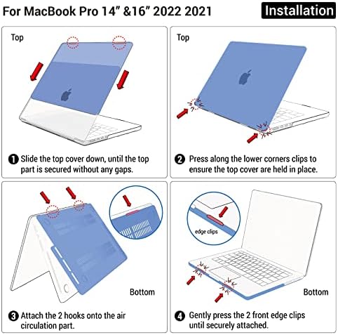 Ibenzer תואם MacBook Pro 14 אינץ 'מקרה 2023 2022 2021 M2 A2779 M1 A2442 PRO MAX, CASELDSHELL CASE