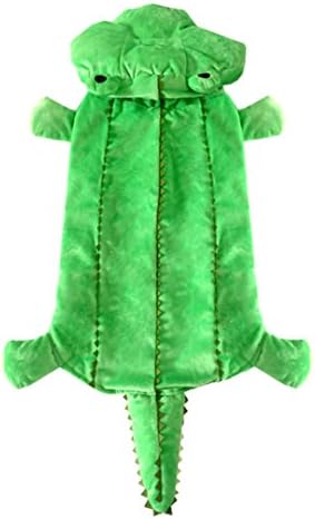Smalllee_lucky_store כלב בינוני כלב חורפי חורף תלבושת מעיל ברדס לנקבה/זכר, ירוק, 5x גדול