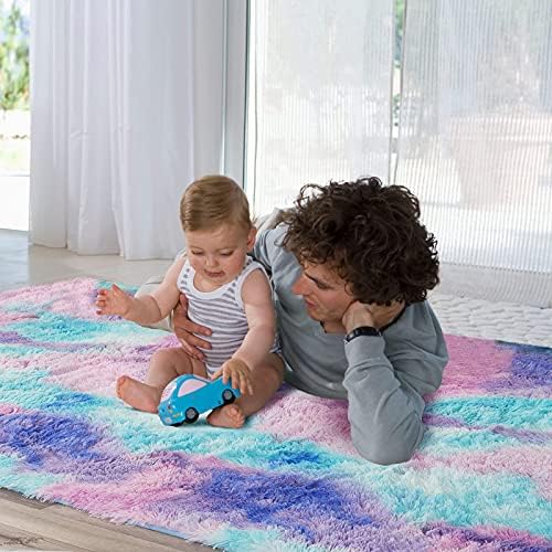 שטיחים באזור מדובלל, שטיחים לילדים לבנות חדר שינה, שטיחי ילדים רכים ורכים וקשתים לילדים לבנות שטיחים שטיח