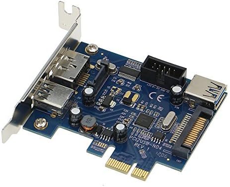 SEDNA - PCI Express 2 יציאה USB 3.0 + 1 מתאם PESATA יציאה עם סוגר פרופיל נמוך - - כולל כבל פסאטה