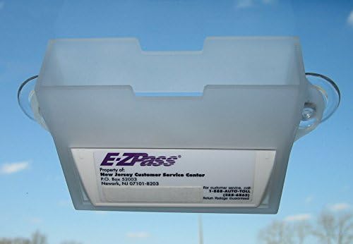 USCAN EZ PASS מחזיק תגית אגרה, מתאים לשדר חדש וקודם, I-Pass, i-Zoom, לבן