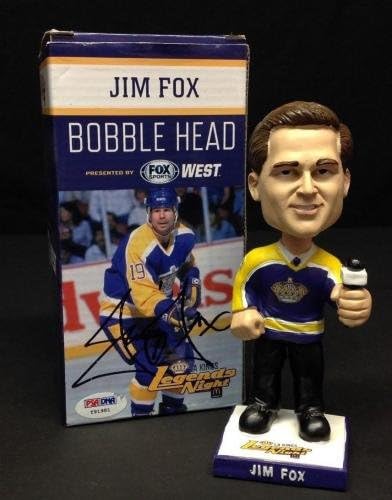 ג'ים פוקס חתום על Bobble Head Box PSA/DNA COA Y91981 - צלמיות NHL עם חתימה