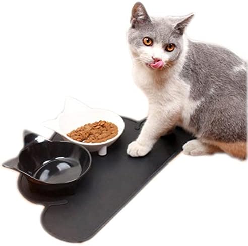 חתול קערות, אנטי להחליק רב תכליתי חתול מזון קערת מים לחיות מחמד קערת חתול האכלת קערה לחתולים וכלבים