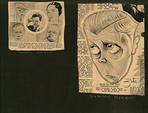 1920-30 של וינסנט זיטו קריקטורה של הלן מורגן חתימה על ידי מורגן ד. 1941