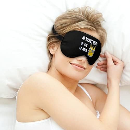 רשימת הדלי שלי מסכות עיניים רכות עם רצועה מתכווננת קלה משקל נוח מכסה עיניים לשינה