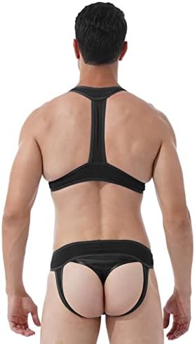 EasyForever's Hollow Out Out JockStrap Stapap Barad Rightling Singlet Bodysuit Mankini Mankini