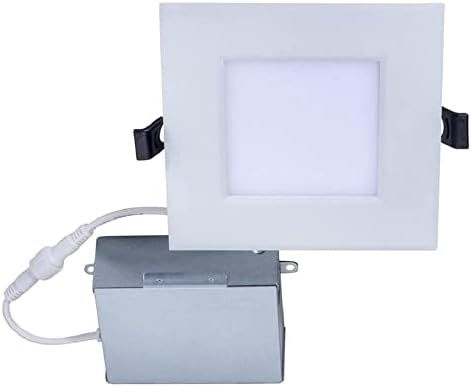 TOPAZ 4 CCT מרובע ניתן לבחירה, LED SLIM FIT שקוע, 9W, לבן