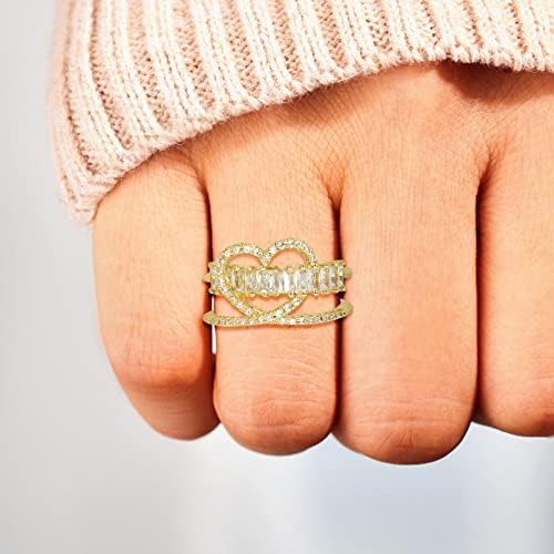 2023 טבעת חדשה אהבה טבעת לב טבעת אופנה נשי טבעת טבעת נשים פשוטות טבעות אחות טבעות
