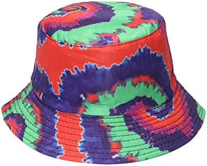 נשי אופנה מזדמן בנדנו מתקפל טיולים כובע 3 ד מודפס ססגוני דלי כובעי שמשיה כובע גן כובע גבירותיי מגן