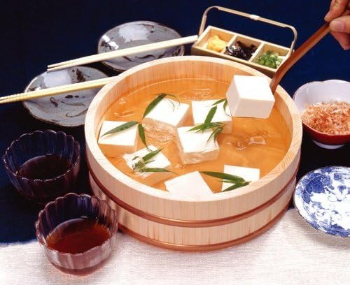 יפניברגין 4597, סושי יפני אורז קערת ערבוב קערת עץ Hangiri -Tub Sushi Oke למסעדת סושי תוצרת יפן, בקוטר