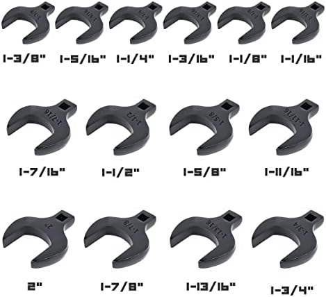 ינשוף כלים ג ' מבו עורבים רגל ברגים סט 1/2 כונן-שחור תחמוצת עם לייזר חרוט שינוי גודל קרופוט ברגים סט