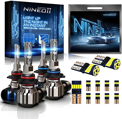 NINEO 9005 9006 נורות LED ו- 194 נורות LED, 10 PCS 921 T10 BULT ו- 20000LM HB3 HB4 אורות All-in-One ערכות המרה