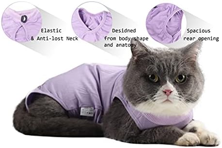 מקצועי חתול התאוששות חליפת עבור בטן פצעים כותנה לנשימה סרבל תינוקות לחתולים לאחר ניתוח בגדי חתלתול עיקור