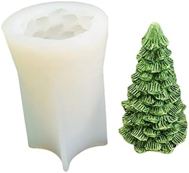 עצי חג מולד תלת מימד תבניות נרות סיליקון עובש לסבון תוצרת בית קרם ידיים ברים קישוטי חג מלאכת מלאכה