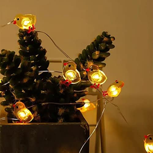 Lezhoumil 2M LED גזר ארנב ארנב אורות פיות מנורה דקורטיבית מנורה דקורטיבית מתנות פסחא שמחות לקישוט