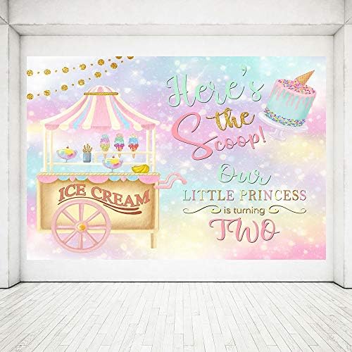 Mehofoto גלידה ורודה חמודה נושא צילום סטודיו סטודיו רקע נסיכה שנייה עוגת יום הולדת 2